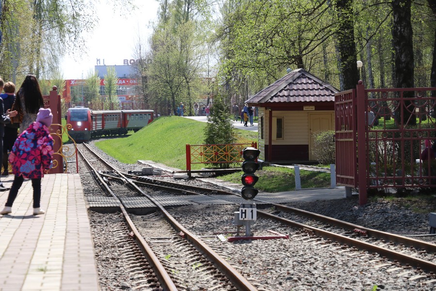 Детская железная дорога в новомосковске фото