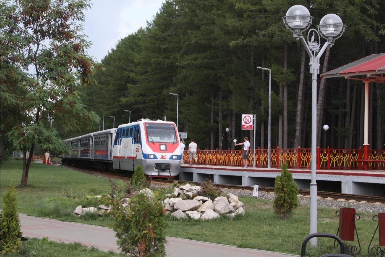 Детская железная дорога новомосковск фото