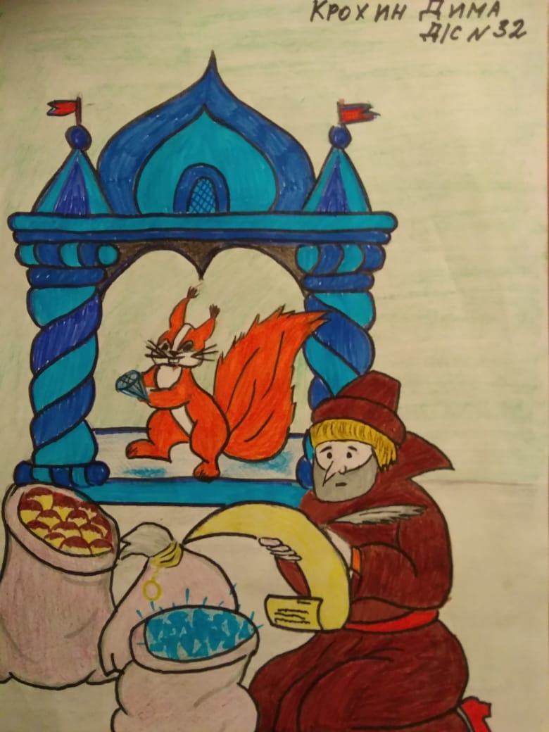 Рисунки на тему чудо из сказки о царе салтане